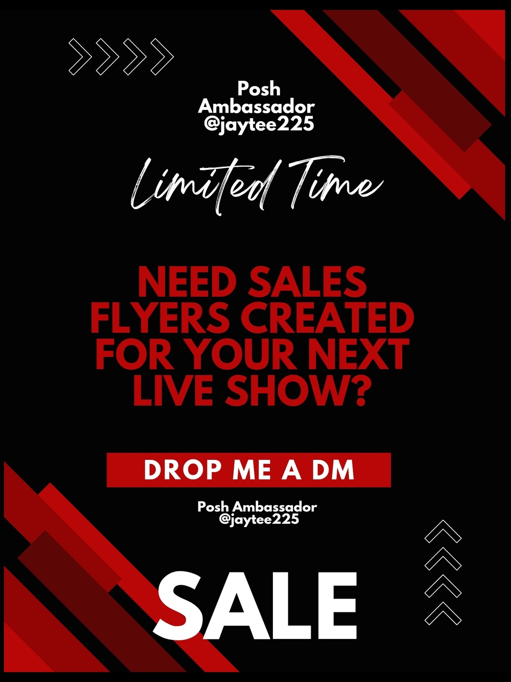 Flyers For your Live Sales